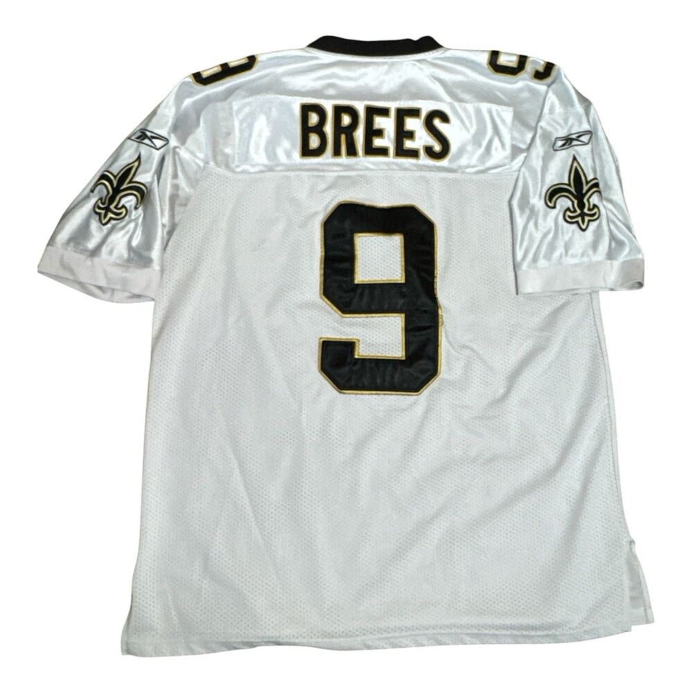 Y2K Drew Brees Jersey New Orleans Saints White Reebok NFL Football Sz 52 - Picture 5 of 6